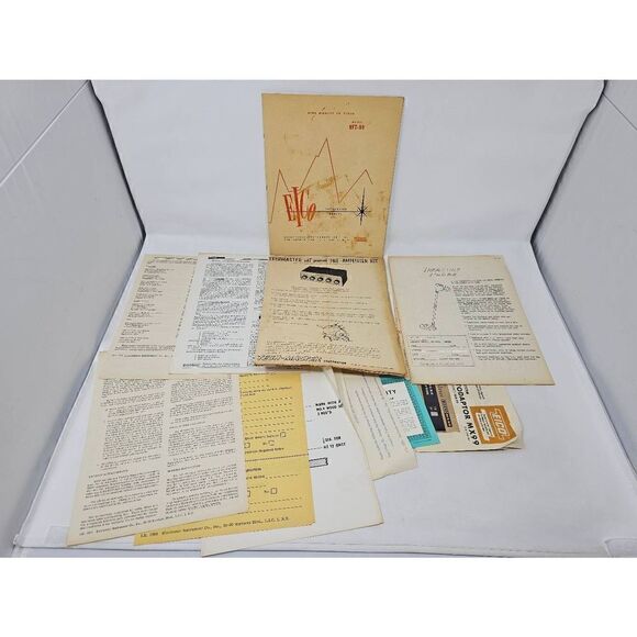 VINTAGE EICO FM TUNER MODEL HFT-90 INSTRUCTION MANUAL & OTHER CLASSIC BROCHURES - Picture 1 of 5